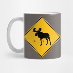 Hula Hooping Moose Crossing Mug